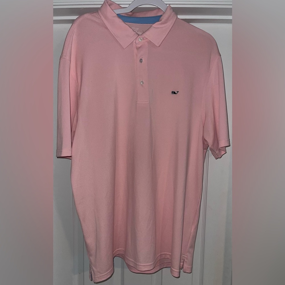 XL Pink Vineyard Vines 3 button polo